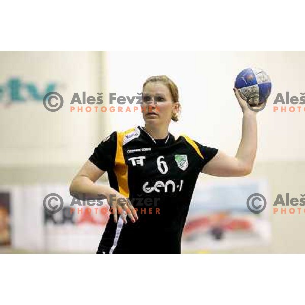  Neli Irman of Zagorje Gen1 in action during handball match Zagorje Gen1- Krim Mercator in semi-final of Slovenian Cup, played in Zagorje on April 2, 2011 