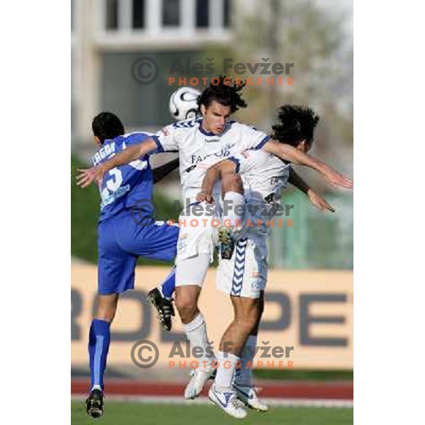 action during football match between Factor and Bela Krajina in Prva liga Telekom Slovenije,Ljubljana on October, 22, 2006
