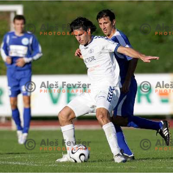 action during football match between Factor and Bela Krajina in Prva liga Telekom Slovenije,Ljubljana on October, 22, 2006