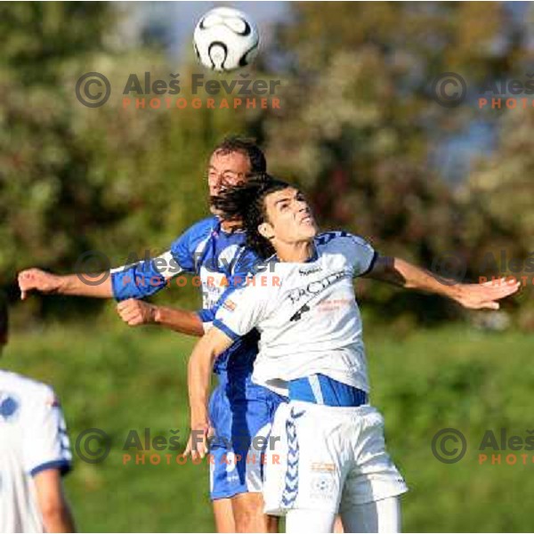 action during football match between Factor and Bela Krajina in Prva liga Telekom Slovenije,Ljubljana on October, 22, 2006