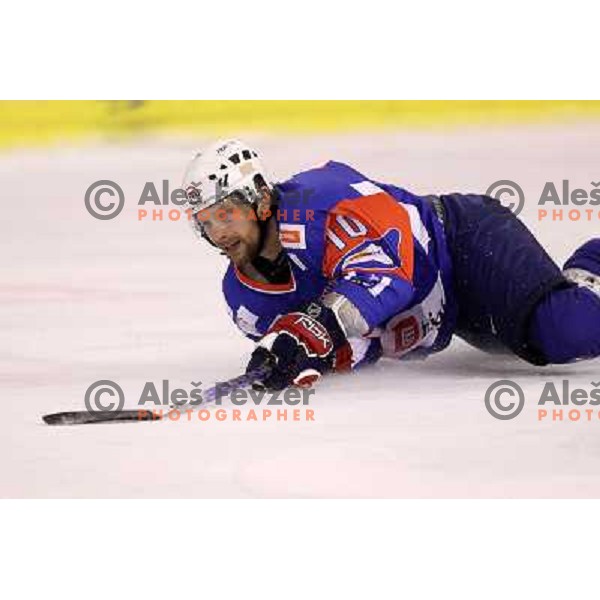  Mitja Sivic of Slovenia in action during friendly ice- hockey match Slovenia-Kazakhstan before World Championships, played in Hala Tivoli, Ljubljana, Slovenia on April 12, 2011 