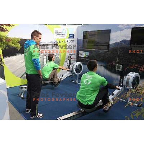 Press conference of organizing commitee of Bled 2011 World Rowing Championships in Ljubljana, Slovenia on April 14,2011 
