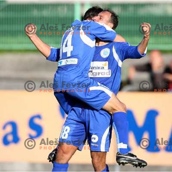 action during football match between Factor and Bela Krajina in Prva liga Telekom Slovenije,Ljubljana on October, 22, 2006