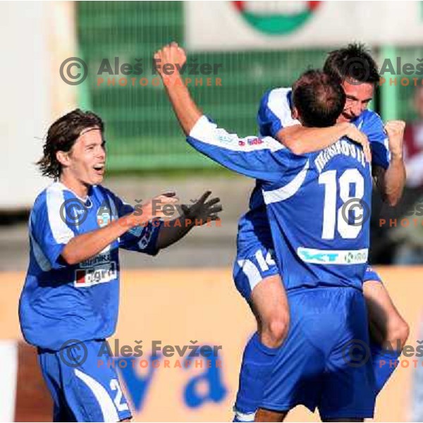 action during football match between Factor and Bela Krajina in Prva liga Telekom Slovenije,Ljubljana on October, 22, 2006
