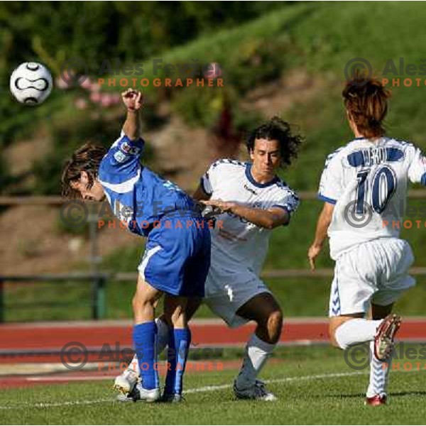 action during football match between Factor and Bela Krajina in Prva liga Telekom Slovenije,Ljubljana on October, 22, 2006