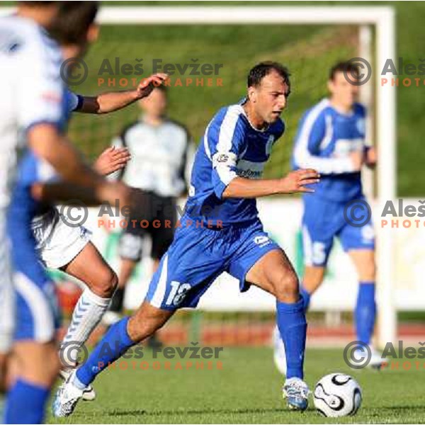 action during football match between Factor and Bela Krajina in Prva liga Telekom Slovenije,Ljubljana on October, 22, 2006