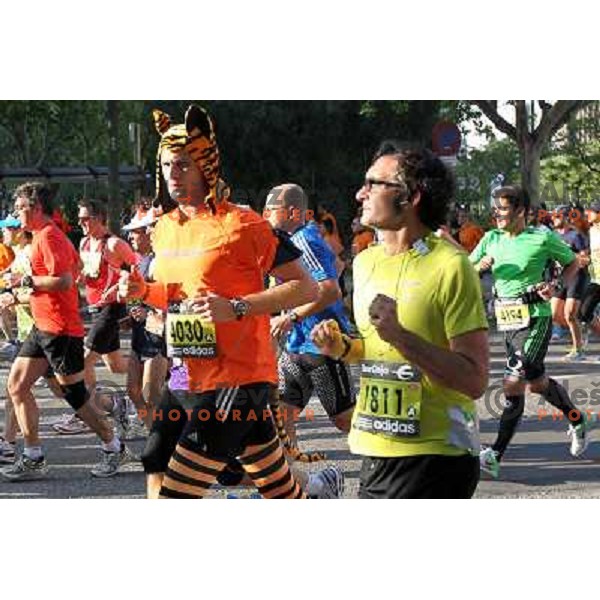 Maraton y 10k de Madrid, international marathon (42.195 m) and 10 km race in capital city of Spain on April 17, 2011 