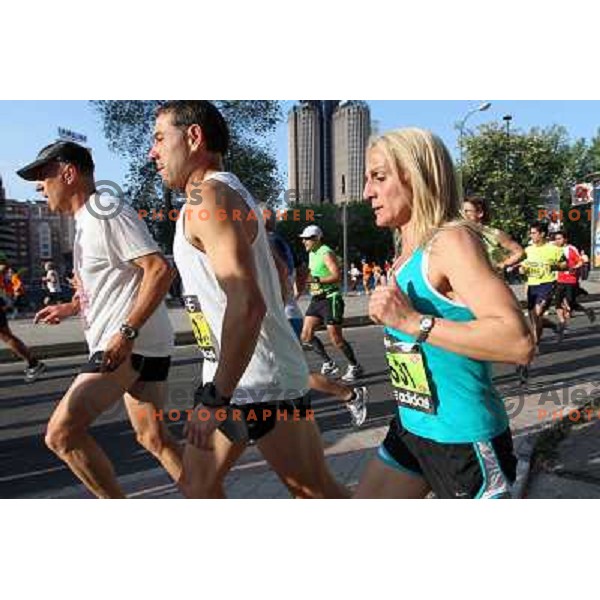 Maraton y 10k de Madrid, international marathon (42.195 m) and 10 km race in capital city of Spain on April 17, 2011 