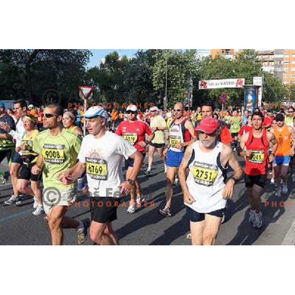Maraton y 10k de Madrid, international marathon (42.195 m) and 10 km race in capital city of Spain on April 17, 2011 