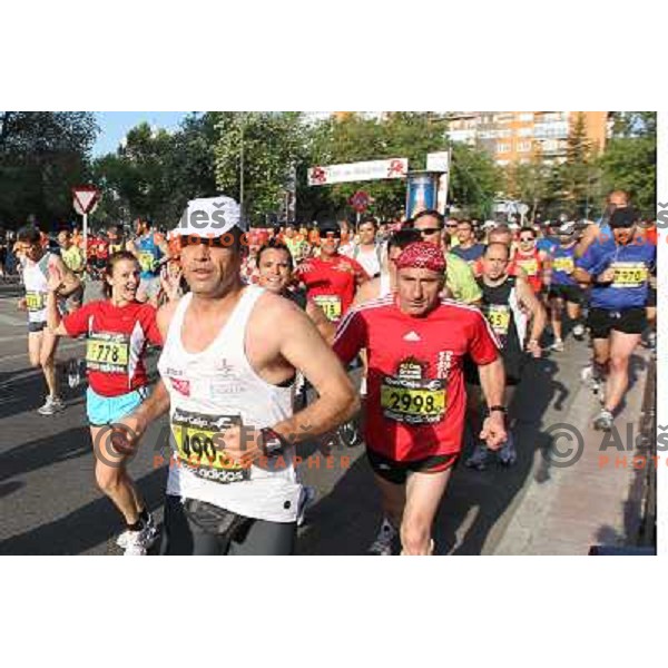 Maraton y 10k de Madrid, international marathon (42.195 m) and 10 km race in capital city of Spain on April 17, 2011 