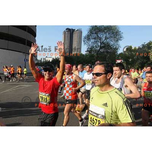 Maraton y 10k de Madrid, international marathon (42.195 m) and 10 km race in capital city of Spain on April 17, 2011 