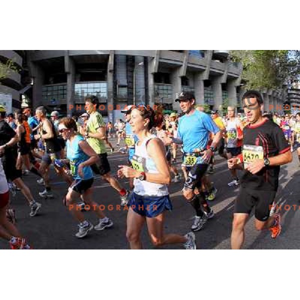 Maraton y 10k de Madrid, international marathon (42.195 m) and 10 km race in capital city of Spain on April 17, 2011 