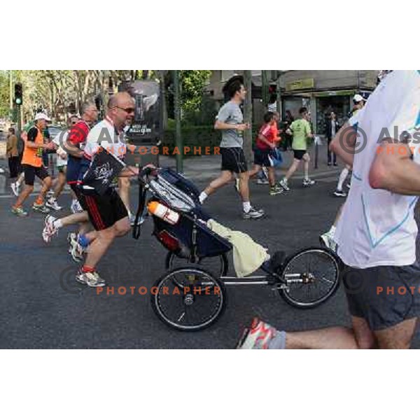 Maraton y 10k de Madrid, international marathon (42.195 m) and 10 km race in capital city of Spain on April 17, 2011 