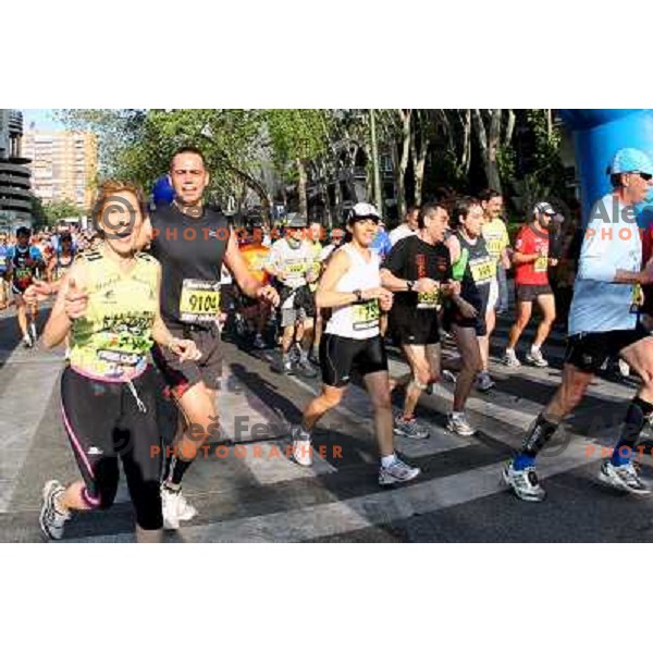 Maraton y 10k de Madrid, international marathon (42.195 m) and 10 km race in capital city of Spain on April 17, 2011 