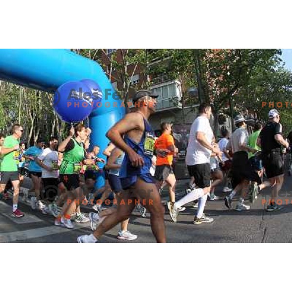 Maraton y 10k de Madrid, international marathon (42.195 m) and 10 km race in capital city of Spain on April 17, 2011 