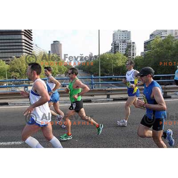 Maraton y 10k de Madrid, international marathon (42.195 m) and 10 km race in capital city of Spain on April 17, 2011 