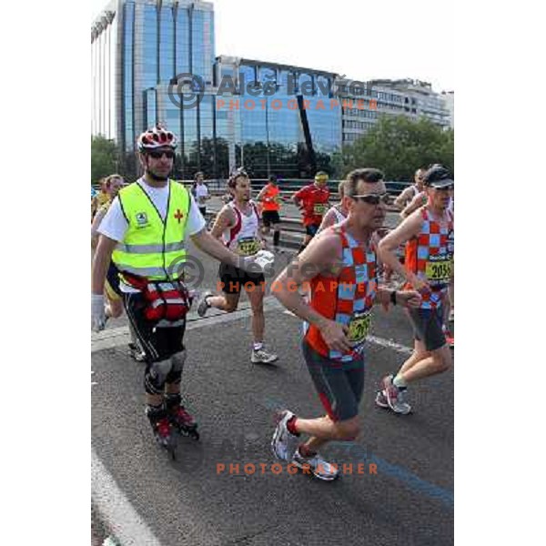 Maraton y 10k de Madrid, international marathon (42.195 m) and 10 km race in capital city of Spain on April 17, 2011 