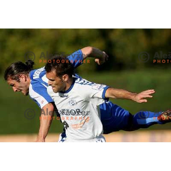 action during football match between Factor and Bela Krajina in Prva liga Telekom Slovenije,Ljubljana on October, 22, 2006