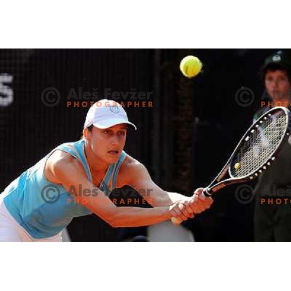 Katarina Srebotnik of Slovenia in action during Internazionali BNL D\'Italia WTA tour in Rome, Italy on May 11, 2011 