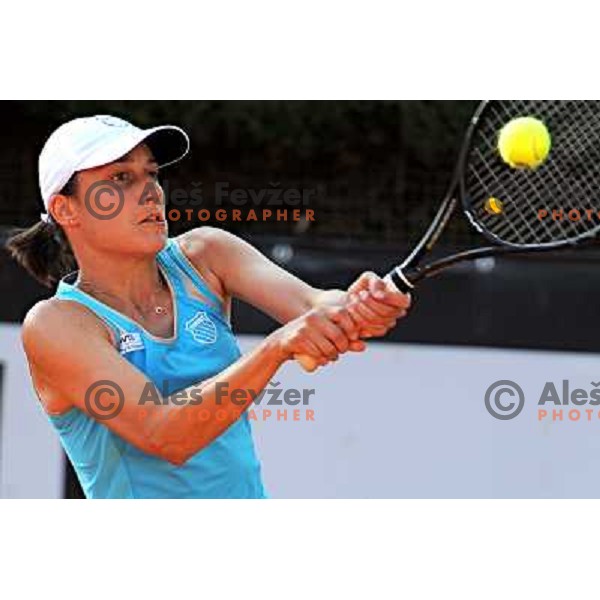 Katarina Srebotnik of Slovenia in action during Internazionali BNL D\'Italia WTA tour in Rome, Italy on May 11, 2011 