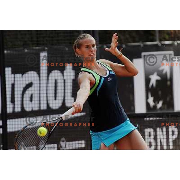 Polona Hercog of Slovenia in action during Internazionali BNL D\'Italia WTA tour in Rome, Italy on May 11, 2011 