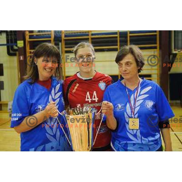 Maja Zrnec after the handball match Krim - Krka, last game of the season, played in Galjevica, Ljubljana, Slovenia on May 14, 2011 