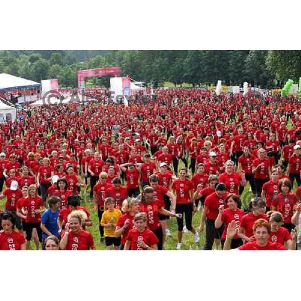 6. DM run for women and Oskar\'s run for kids in Tivoli park, Ljubljana, Slovenia on June 4,2011 