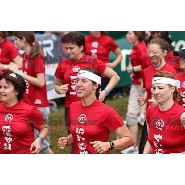 6. DM run for women and Oskar\'s run for kids in Tivoli park, Ljubljana, Slovenia on June 4,2011 