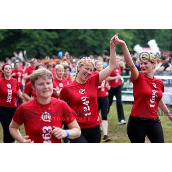 6. DM run for women and Oskar\'s run for kids in Tivoli park, Ljubljana, Slovenia on June 4,2011 
