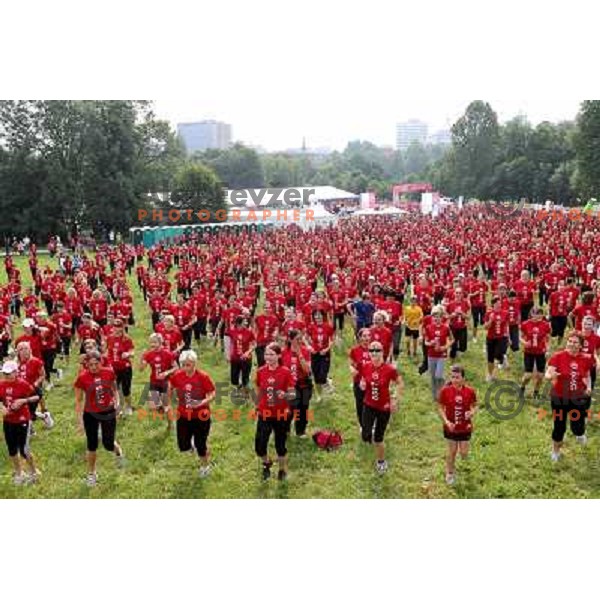 6. DM run for women and Oskar\'s run for kids in Tivoli park, Ljubljana, Slovenia on June 4,2011 