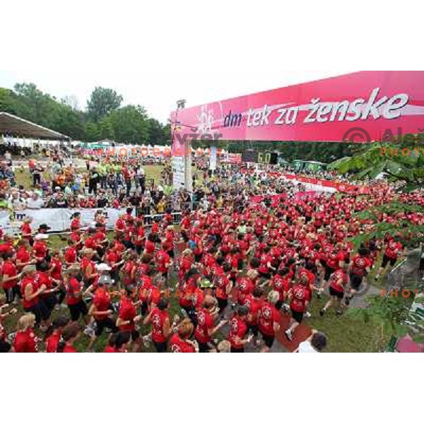 6. DM run for women and Oskar\'s run for kids in Tivoli park, Ljubljana, Slovenia on June 4,2011 