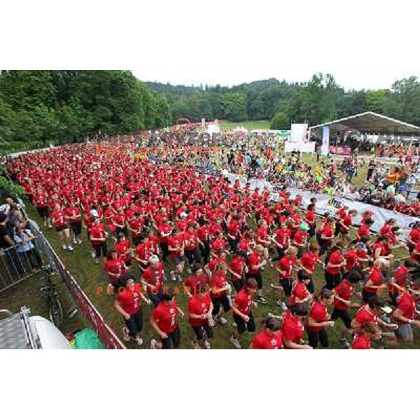 6. DM run for women and Oskar\'s run for kids in Tivoli park, Ljubljana, Slovenia on June 4,2011 