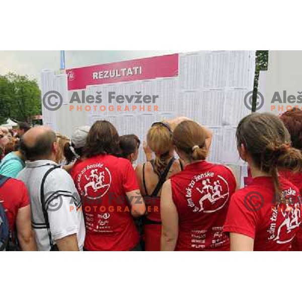 6. DM run for women and Oskar\'s run for kids in Tivoli park, Ljubljana, Slovenia on June 4,2011 