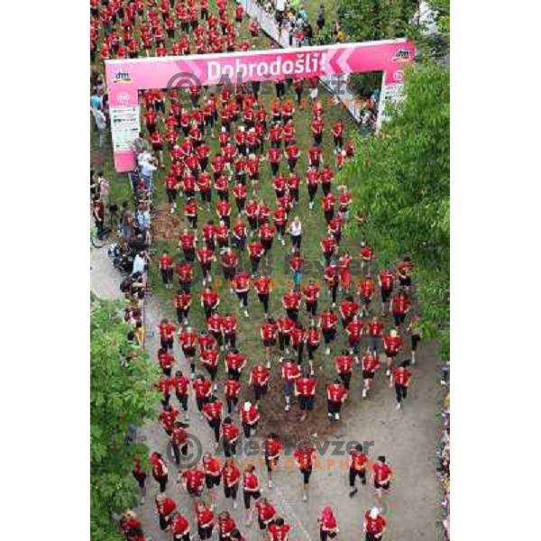 6. DM run for women and Oskar\'s run for kids in Tivoli park, Ljubljana, Slovenia on June 4,2011 