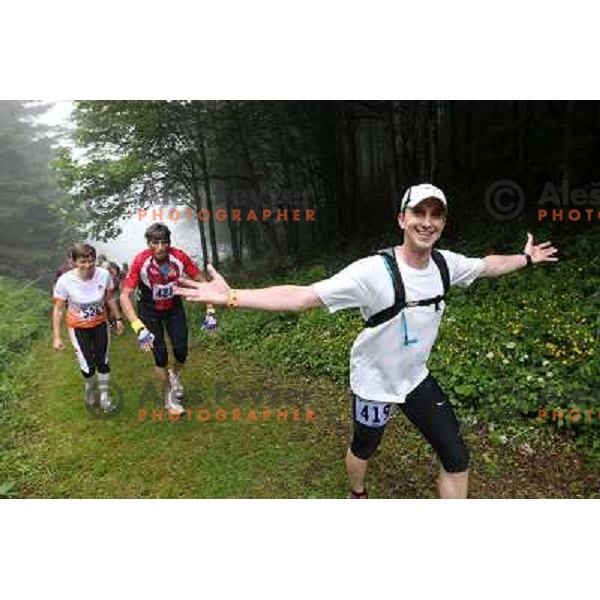 400 runners from 21 countries took part at 8th World Long Distance Mountain Running Challenge in Slovenia on June 18, 2011. Start in Petrovo Brdo, finish in Podbrdo, 37.5 km with total of 5300 meters of climbs and descents 
