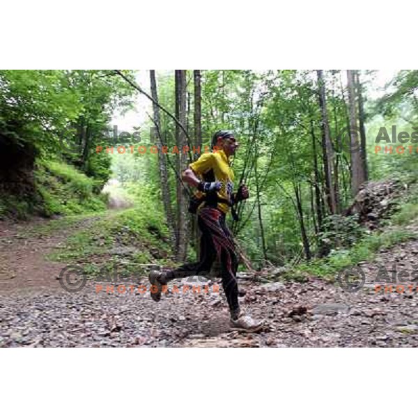 400 runners from 21 countries took part at 8th World Long Distance Mountain Running Challenge in Slovenia on June 18, 2011. Start in Petrovo Brdo, finish in Podbrdo, 37.5 km with total of 5300 meters of climbs and descents 
