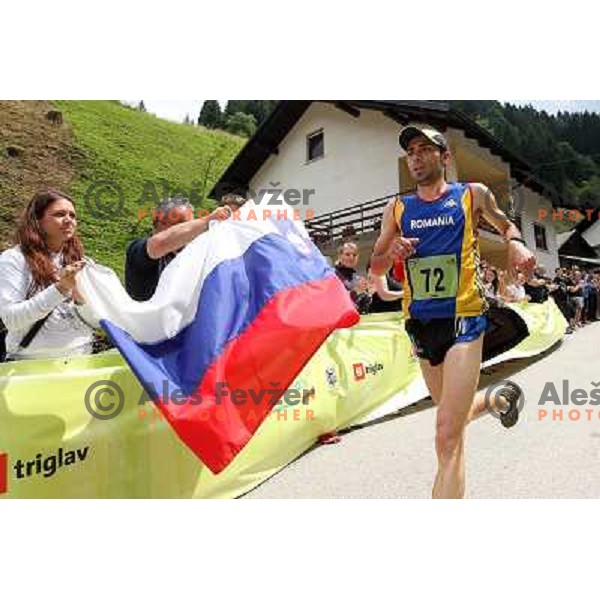 400 runners from 21 countries took part at 8th World Long Distance Mountain Running Challenge in Slovenia on June 18, 2011. Start in Petrovo Brdo, finish in Podbrdo, 37.5 km with total of 5300 meters of climbs and descents 