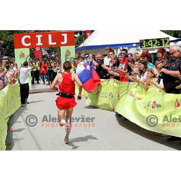 400 runners from 21 countries took part at 8th World Long Distance Mountain Running Challenge in Slovenia on June 18, 2011. Start in Petrovo Brdo, finish in Podbrdo, 37.5 km with total of 5300 meters of climbs and descents 