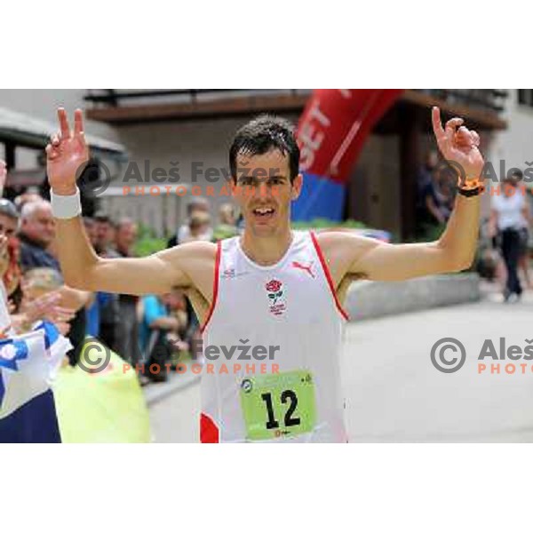 400 runners from 21 countries took part at 8th World Long Distance Mountain Running Challenge in Slovenia on June 18, 2011. Start in Petrovo Brdo, finish in Podbrdo, 37.5 km with total of 5300 meters of climbs and descents 