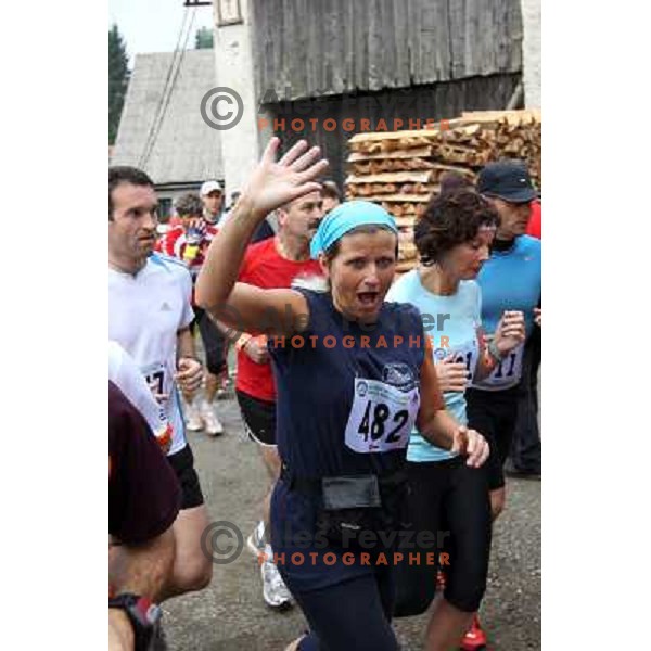 400 runners from 21 countries took part at 8th World Long Distance Mountain Running Challenge in Slovenia on June 18, 2011. Start in Petrovo Brdo, finish in Podbrdo, 37.5 km with total of 5300 meters of climbs and descents 