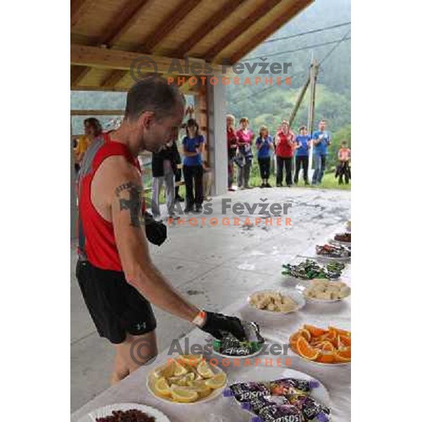 400 runners from 21 countries took part at 8th World Long Distance Mountain Running Challenge in Slovenia on June 18, 2011. Start in Petrovo Brdo, finish in Podbrdo, 37.5 km with total of 5300 meters of climbs and descents 