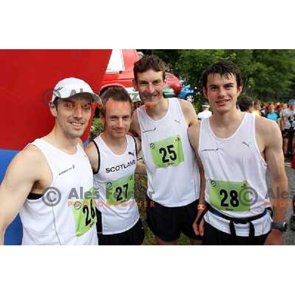 400 runners from 21 countries took part at 8th World Long Distance Mountain Running Challenge in Slovenia on June 18, 2011. Start in Petrovo Brdo, finish in Podbrdo, 37.5 km with total of 5300 meters of climbs and descents 