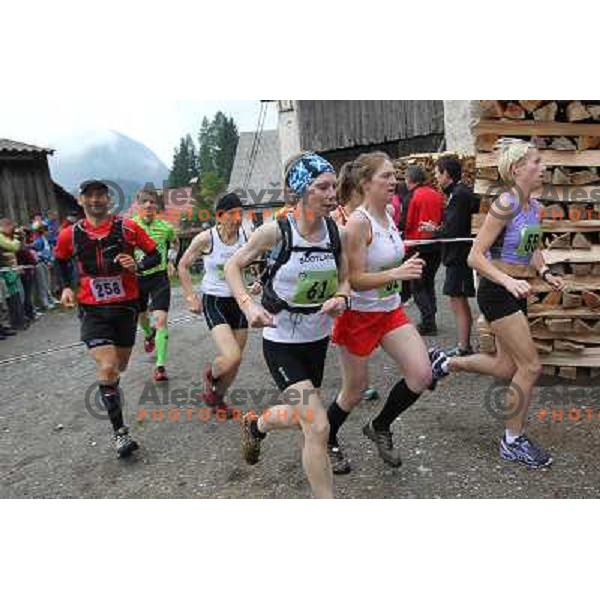 400 runners from 21 countries took part at 8th World Long Distance Mountain Running Challenge in Slovenia on June 18, 2011. Start in Petrovo Brdo, finish in Podbrdo, 37.5 km with total of 5300 meters of climbs and descents 