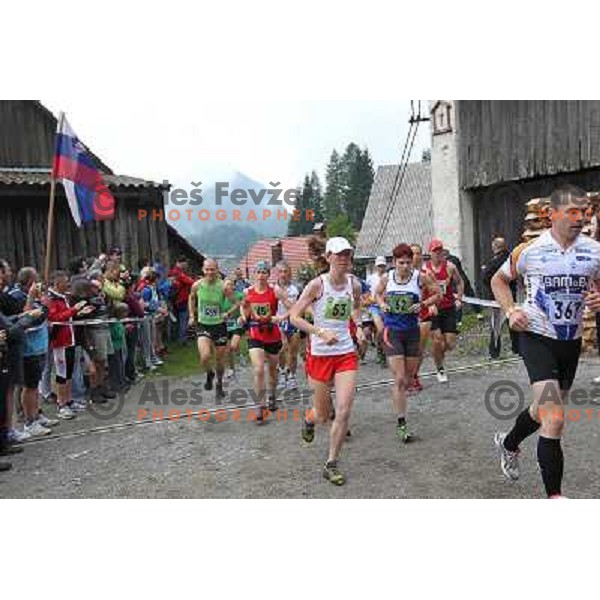 400 runners from 21 countries took part at 8th World Long Distance Mountain Running Challenge in Slovenia on June 18, 2011. Start in Petrovo Brdo, finish in Podbrdo, 37.5 km with total of 5300 meters of climbs and descents 