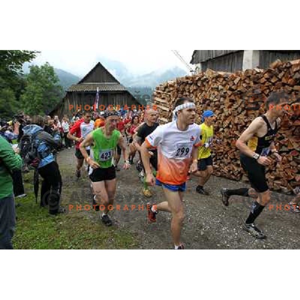 400 runners from 21 countries took part at 8th World Long Distance Mountain Running Challenge in Slovenia on June 18, 2011. Start in Petrovo Brdo, finish in Podbrdo, 37.5 km with total of 5300 meters of climbs and descents 