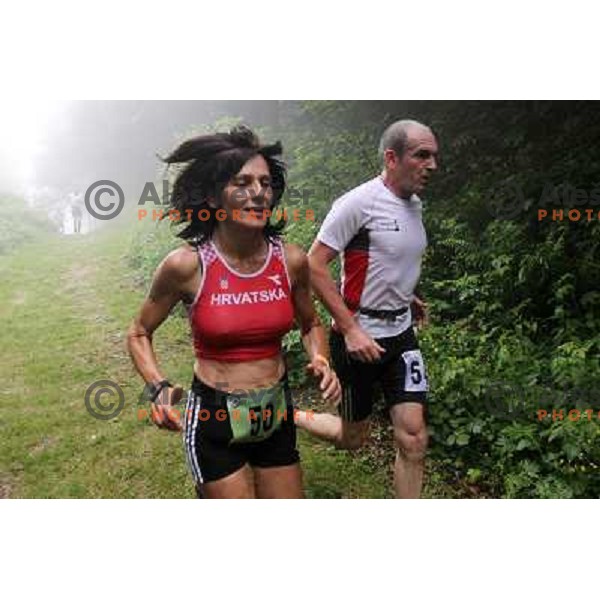 400 runners from 21 countries took part at 8th World Long Distance Mountain Running Challenge in Slovenia on June 18, 2011. Start in Petrovo Brdo, finish in Podbrdo, 37.5 km with total of 5300 meters of climbs and descents 