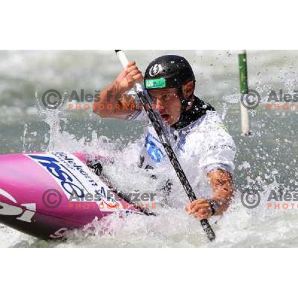 of Slovenia in action during ICF Canoe Slalom World Cup race SLOKA 2011 in Tacen, Ljubljana, Slovenia on June 25,2011 