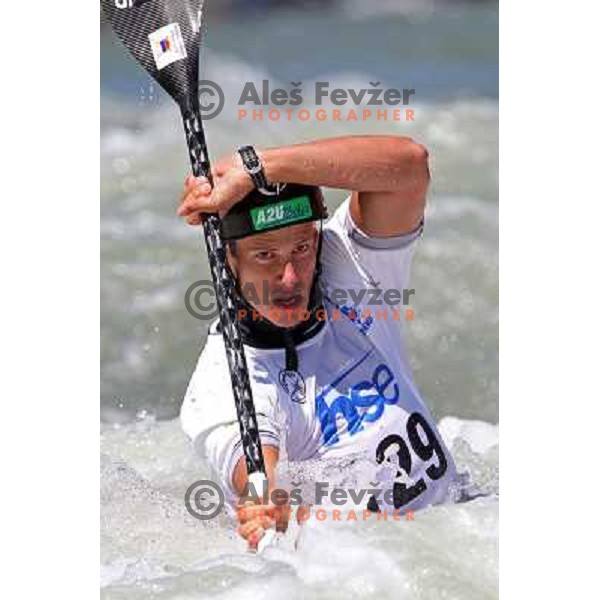 of Slovenia in action during ICF Canoe Slalom World Cup race SLOKA 2011 in Tacen, Ljubljana, Slovenia on June 25,2011 