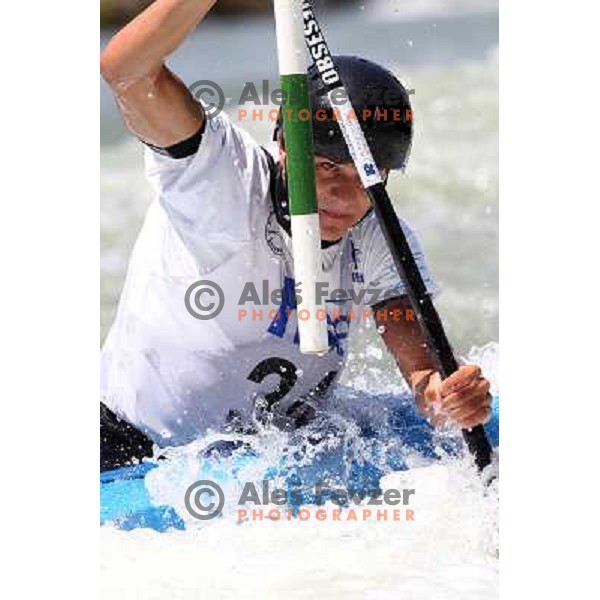 of Slovenia in action during ICF Canoe Slalom World Cup race SLOKA 2011 in Tacen, Ljubljana, Slovenia on June 25,2011 