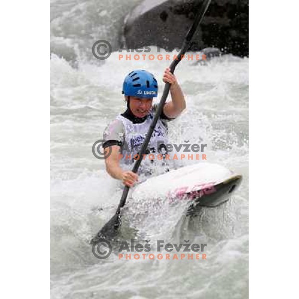 Stepanka Hilgertova of Czech Republik in action during ICF Canoe Slalom World Cup race in Tacen, Slovenia on June 26,2011 